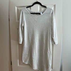 White House Black Market shimmery shift dress.